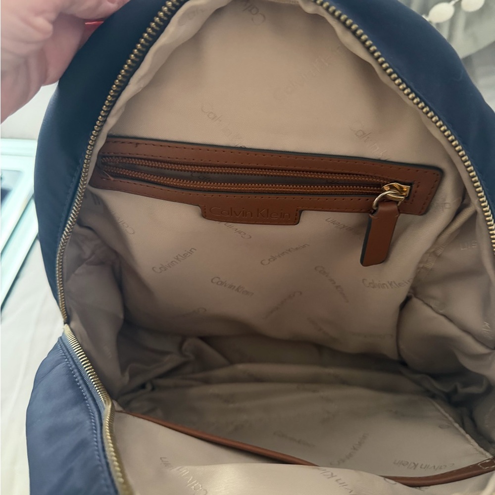 Calvin Klein Navy and Tan Backpack - Picture 8 of 8